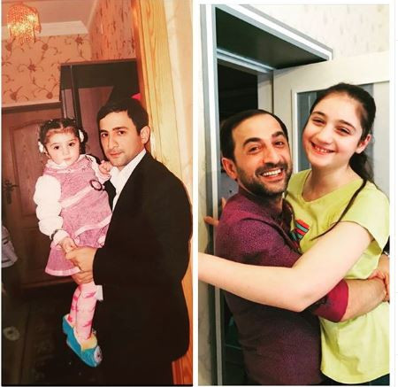 Pərviz Bülbülənin qızı ilə FOTOsu