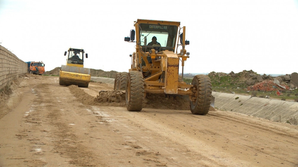 Bakıda bu əraziyə yol çəkildi - FOTO