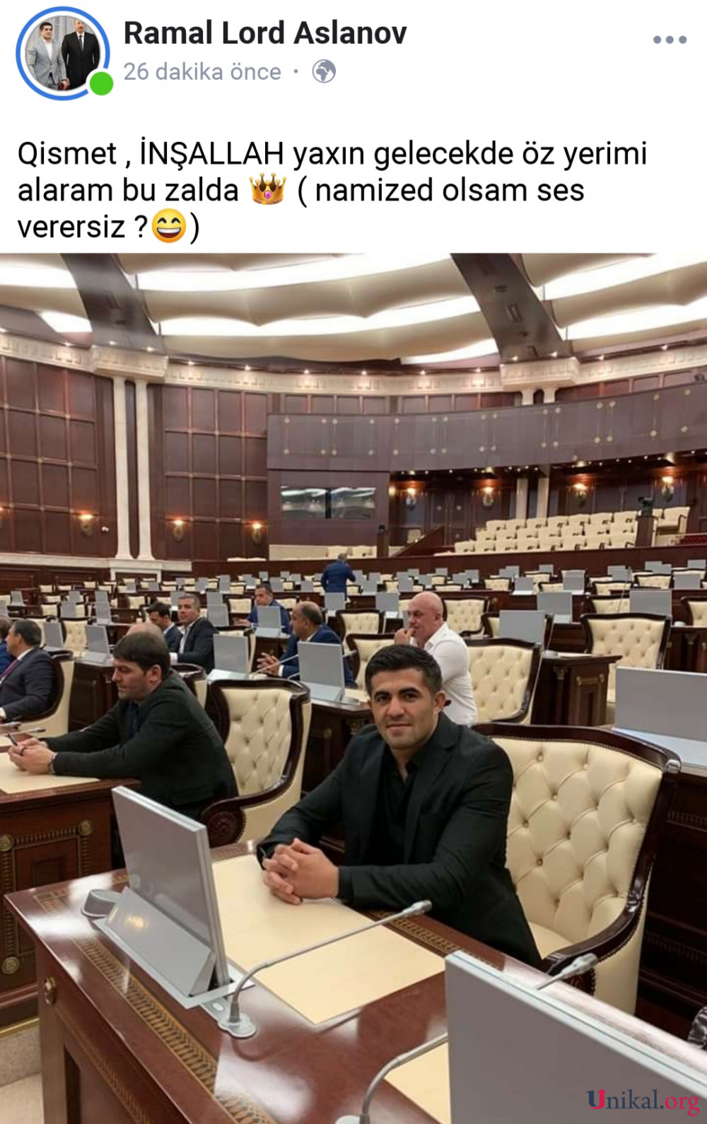Azərbaycanlı dünya çempionu deputat olmaq istəyir - "Mənə səs verərsiz?" (FOTO)