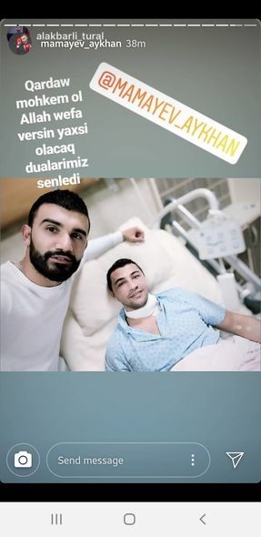 Karateçimiz Ayxan Mamayev xəstəxanaya yerləşdirildi - FOTO