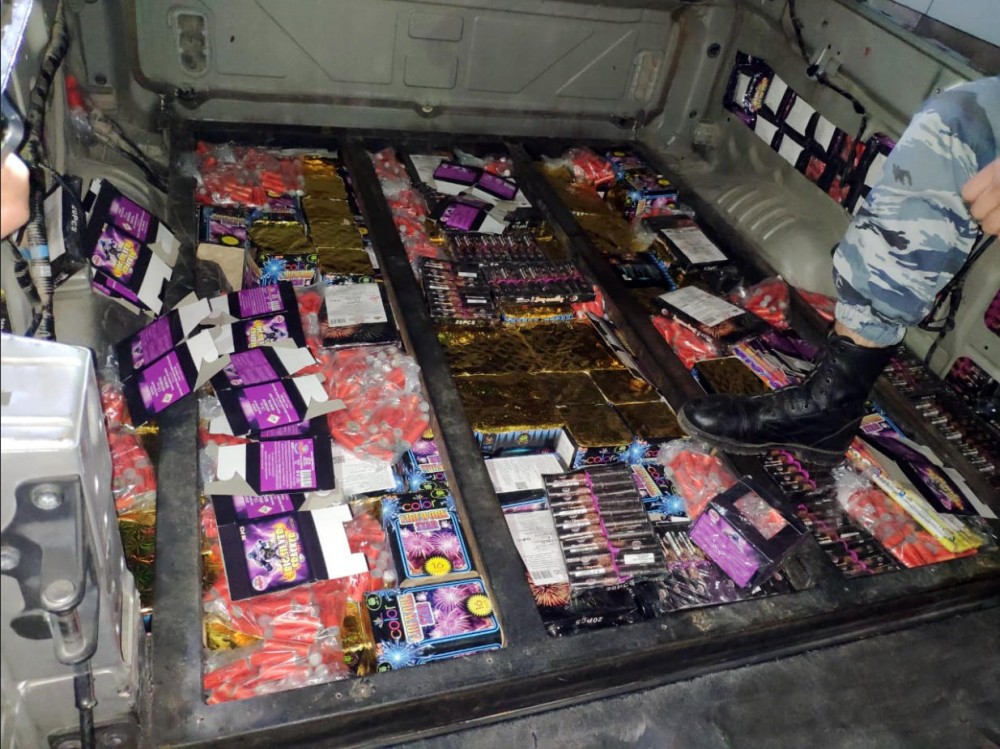 Gürcüstandan qanunsuz yolla gətirilən pirotexniki vasitələr aşkarlandı - FOTO