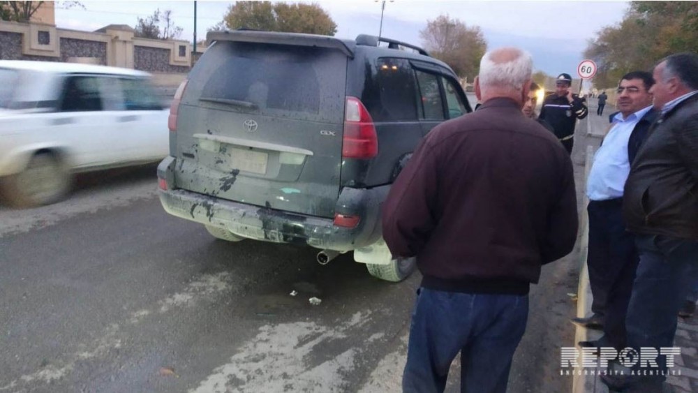 Kürdəmirdə "Qaz-29" "Toyota Prado"ya çırpıldı - FOTO