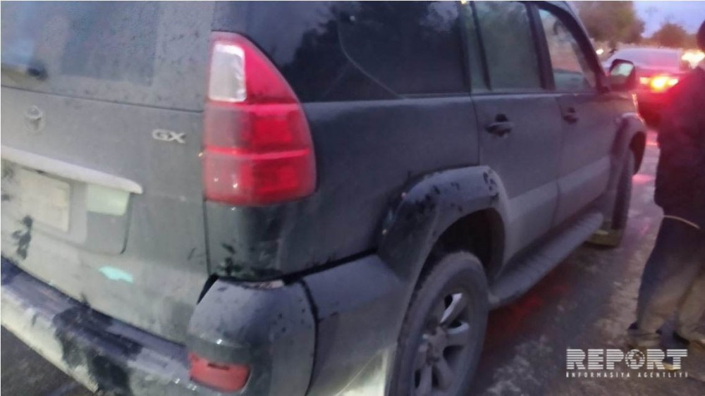 Kürdəmirdə "Qaz-29" "Toyota Prado"ya çırpıldı - FOTO