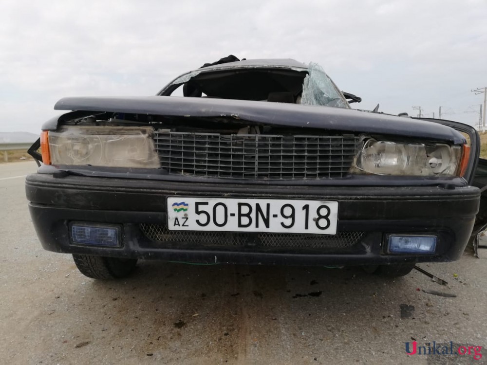 Sumqayıtda ağır qəza: 2 ölü, 4 yaralı - FOTO (YENİLƏNİB)