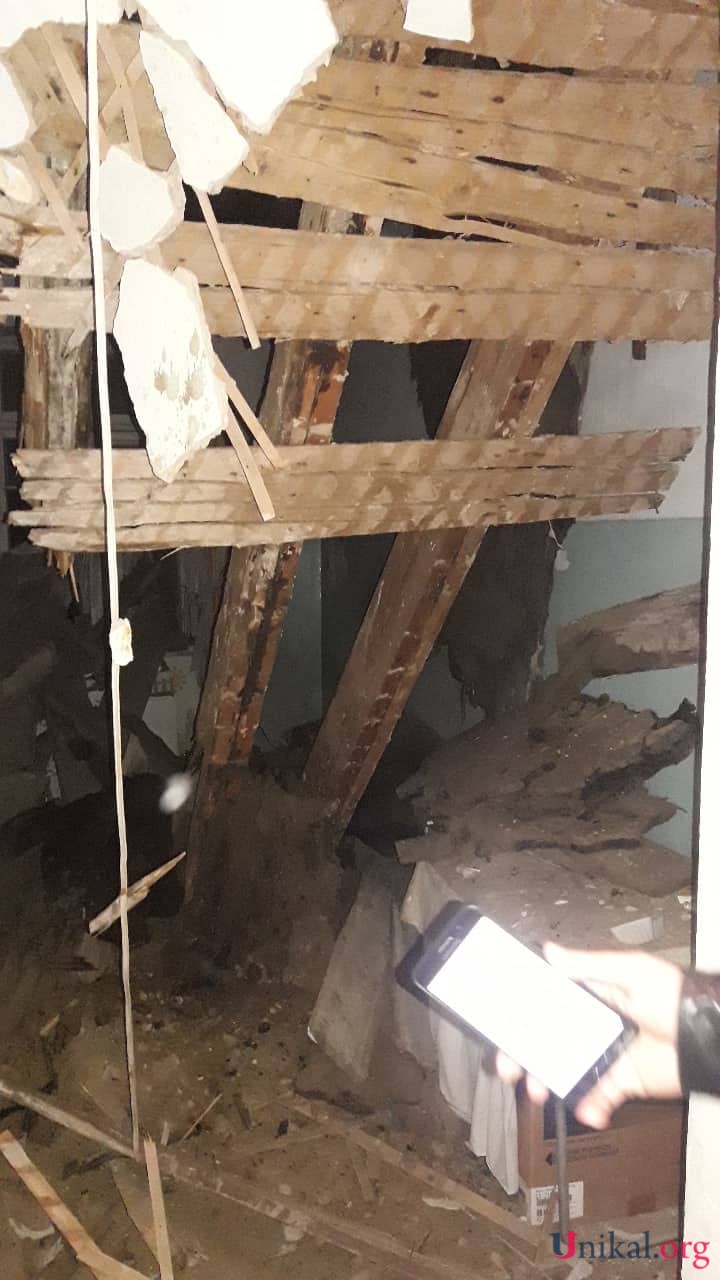 Nərimanov rayonunda bina uçdu - FOTO