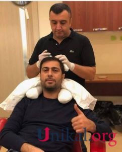 Namiq Qaraçuxurlu yenidən saç əkdirdi - FOTO