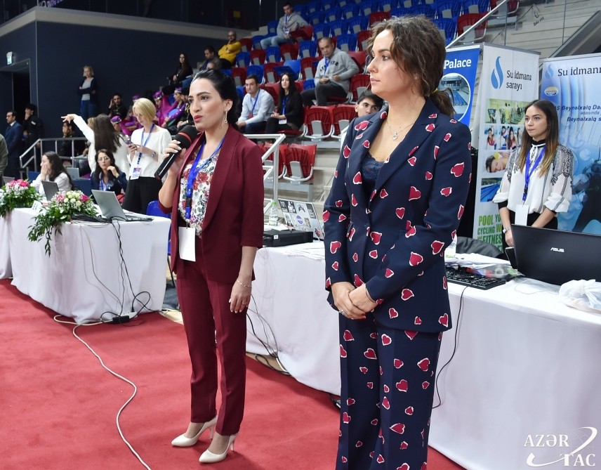 Bakıda gimnastika üzrə beynəlxalq turnirin açılışından - FOTOLAR