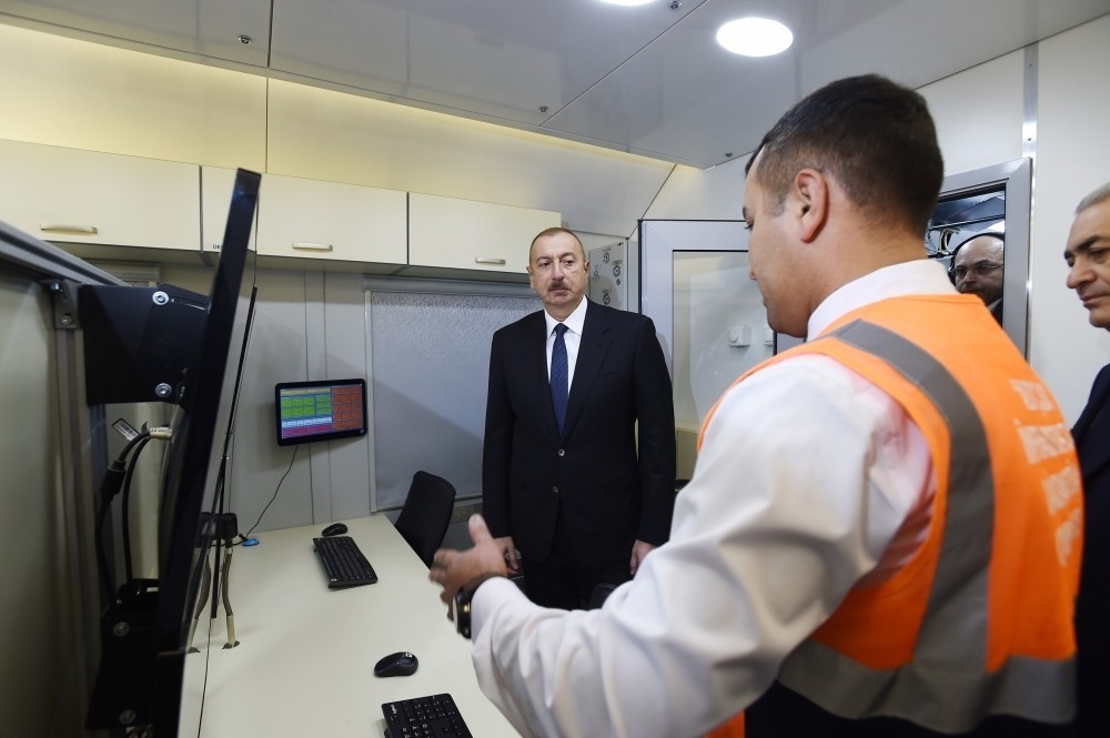 İlham Əliyev Pirşağı stansiyasında - FOTOLAR-YENİLƏNİB
