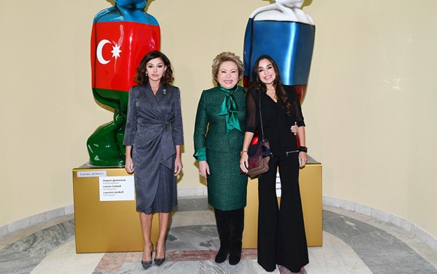 Mehriban Əliyeva “Azərbaycan” pavilyonunun açılışında - FOTOLAR