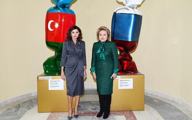Mehriban Əliyeva “Azərbaycan” pavilyonunun açılışında - FOTOLAR