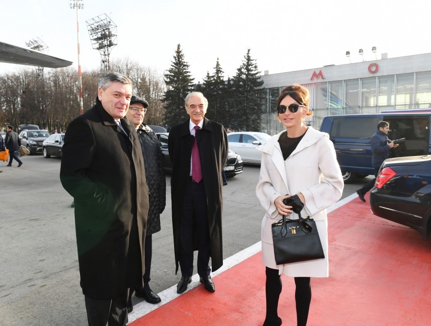 Mehriban Əliyevanın Rusiya səfəri başa çatıb - FOTOLAR