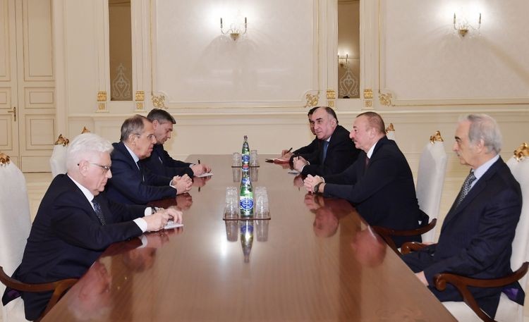 İlham Əliyev Rusiyanın Xarici İşlər nazirini qəbul edib - FOTO
