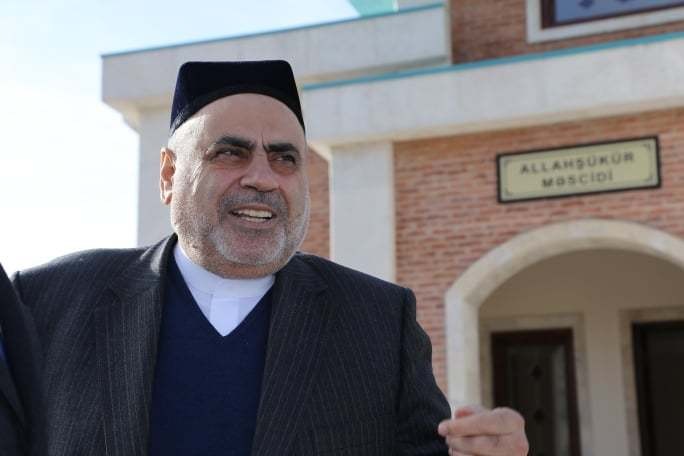 Şeyxülislam "Allahşükür" məscidinin açılışında - FOTOLAR