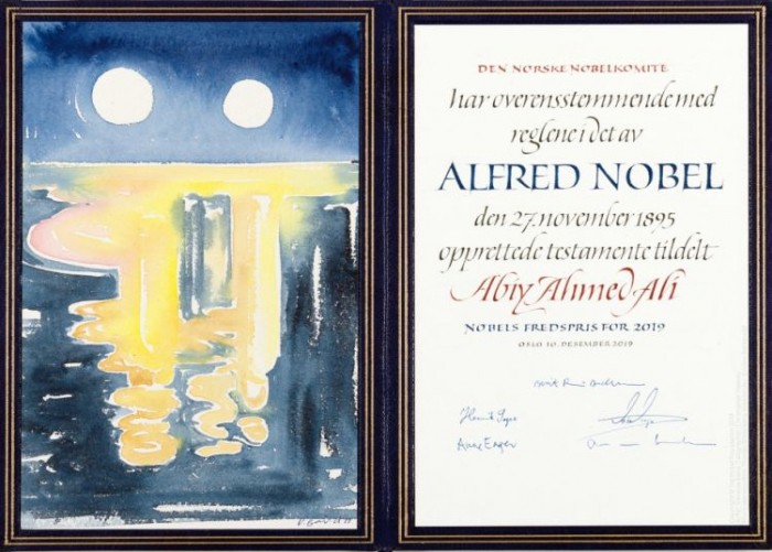Nobel Sülh Mükafatı Baş Nazirə verildi - FOTO