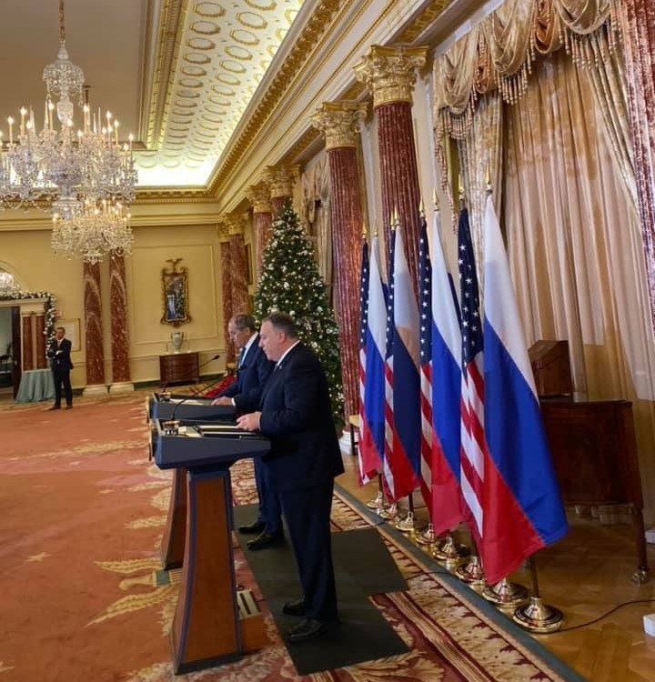 Pompeo ilə Lavrov arasında görüş keçirilib - FOTO