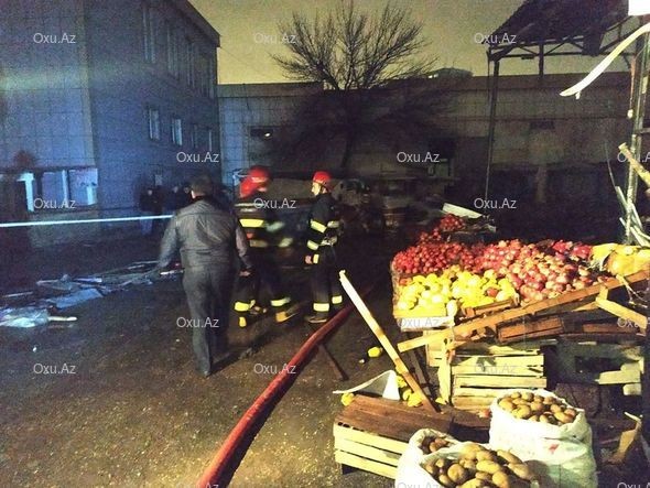 3-cü mikrorayon bazarındakı yanğından sonrakı vəziyyət - VİDEO