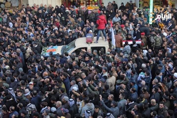 İraqlılar öldürülən general Qasım Süleymani ilə belə vidalaşır - FOTO-VİDEO