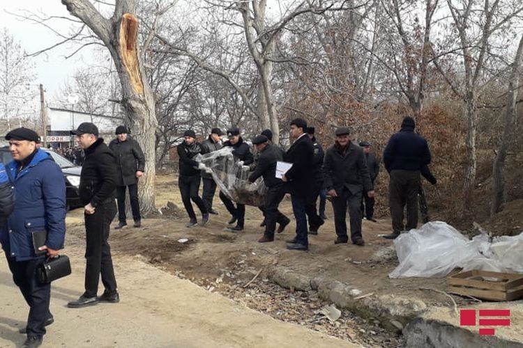 Tovuzda 10 yaşlı qızın yanmış meyiti ərazidən götürüldü - FOTO