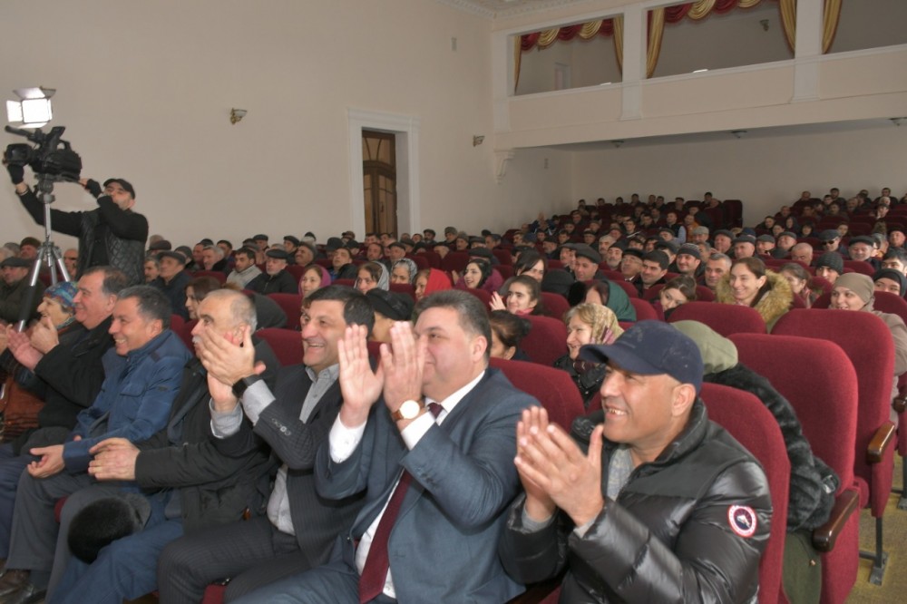 Zeyqəm Hüseynov Xaçmazda seçicilərlə izdihamlı görüş keçirdi - FOTOLAR
