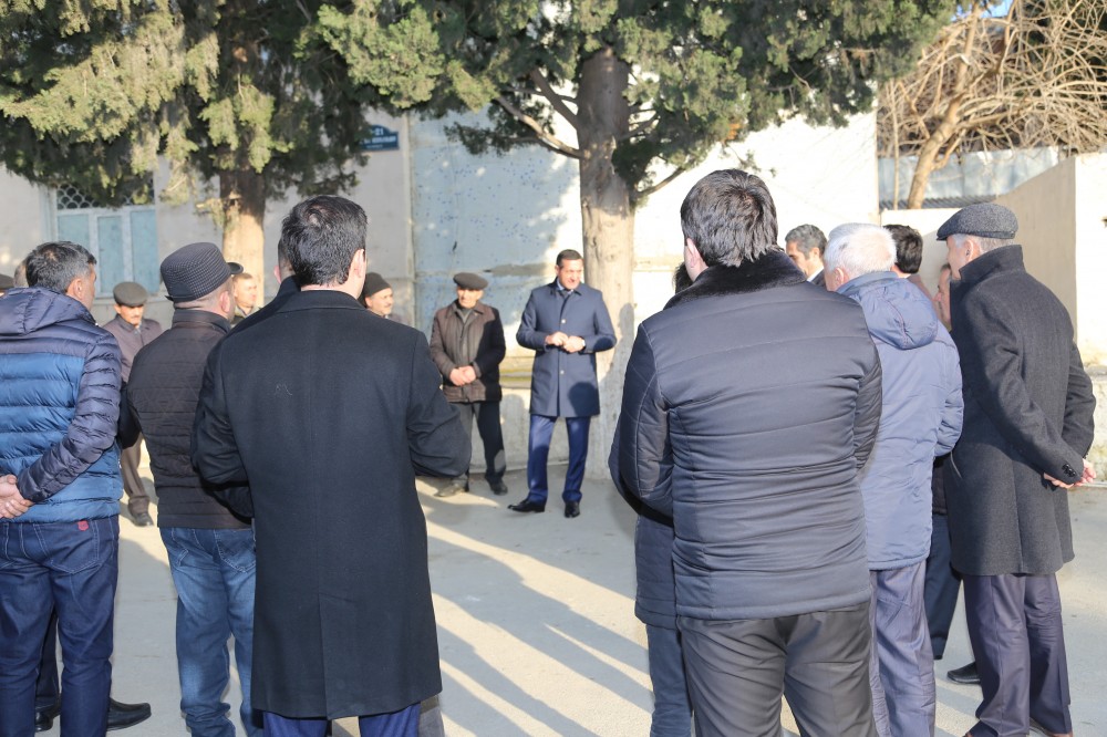 Mahir Abbaszadənin seçiciləri ilə görüşləri davam edir - FOTOLAR