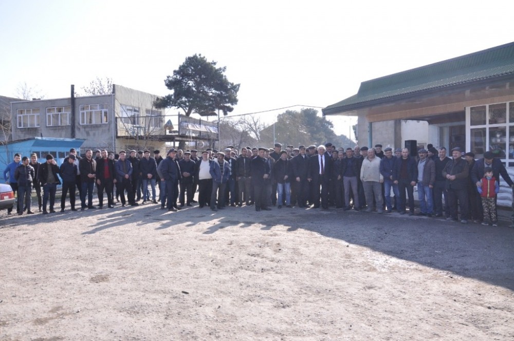 Xaçmazlılar Zeyqəm Hüseynovu dəstəkləyirlər - FOTOLAR