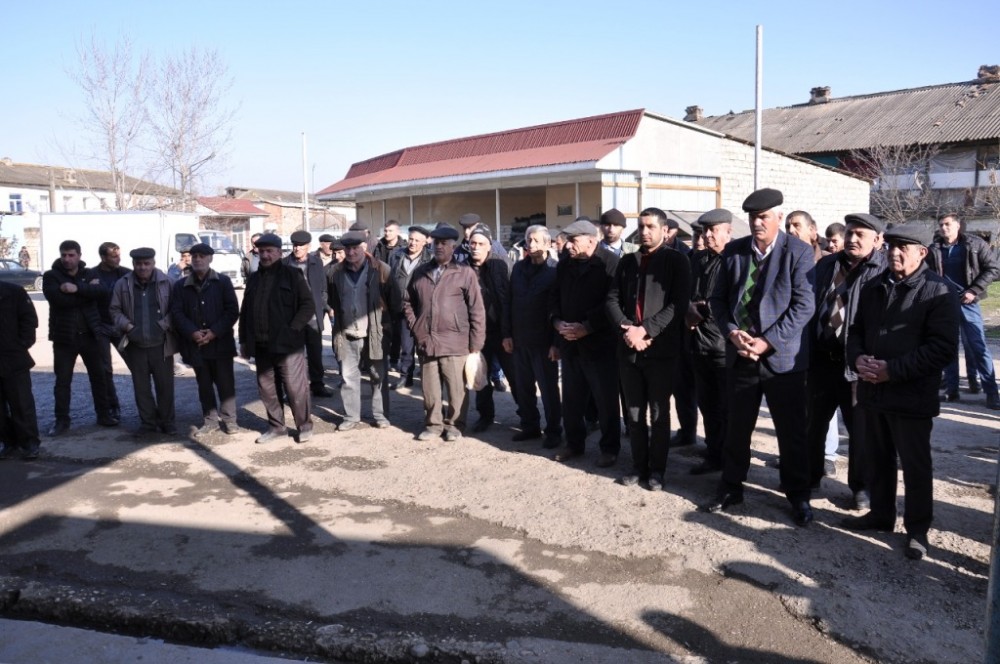 Xaçmazlılar Zeyqəm Hüseynovu dəstəkləyirlər - FOTOLAR