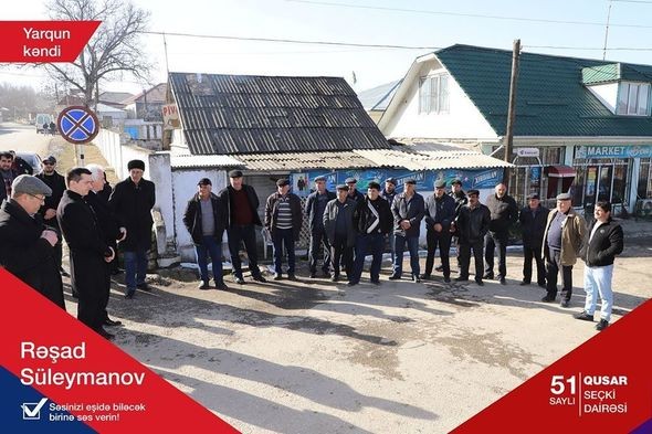 Rəşad Süleymanov: “Heç bir millət vəkilinə ehtiyac yoxdur ki, su, elektrik və ya qaz xətti çəksin” - FOTO