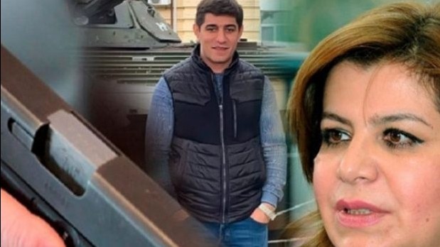 Gülər Əhmədovanın oğlunun silahla görüntüsü yayıldı - FOTO