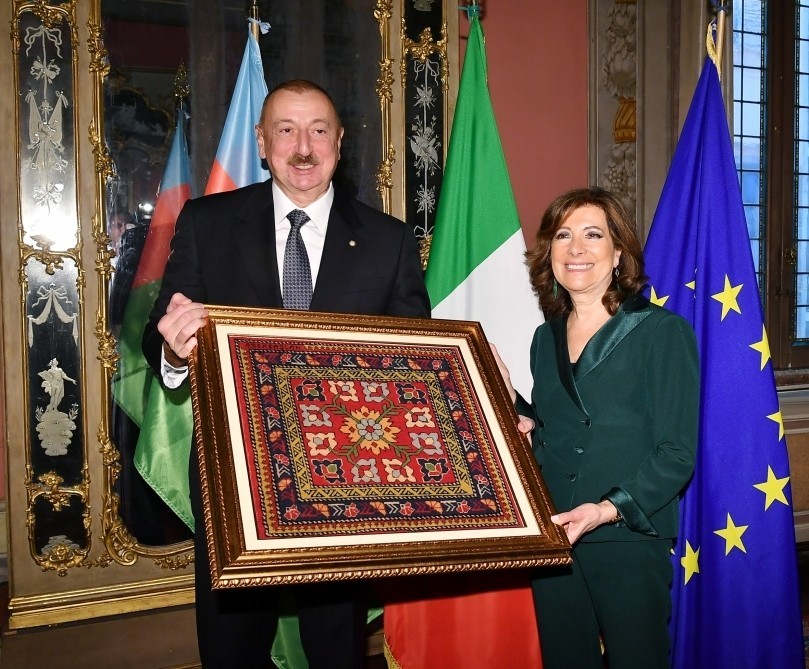 İlham Əliyev İtaliya Senatının Sədri ilə görüşüb - FOTO