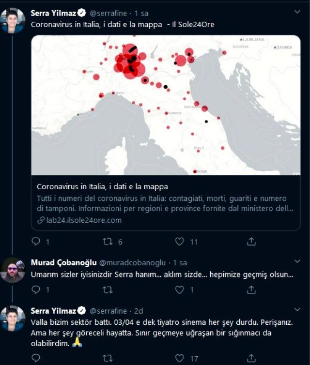 İtaliyada yaşayan məşhur aktrisa koronavirusdan danışdı - FOTO