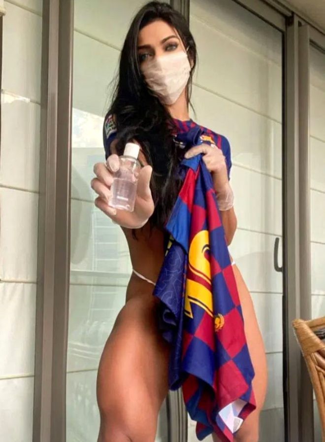 Braziliyalı model korona üçün kampaniyaya start verdi - FOTOLAR