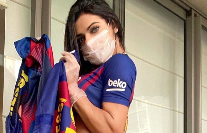 Braziliyalı model korona üçün kampaniyaya start verdi - FOTOLAR