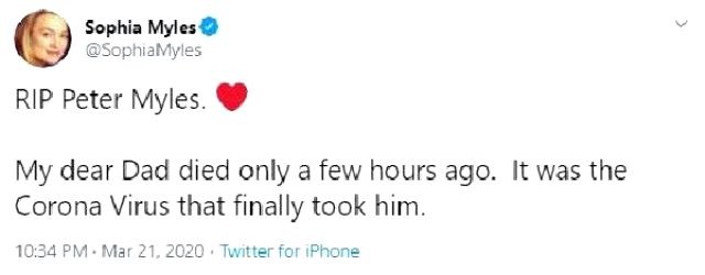 Bu aktrisanın atası koronavirusdan öldü- FOTO