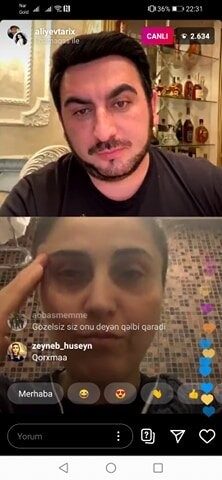 Karantində olan İlhamə Qasımova canlı yayıma çıxdı - FOTO