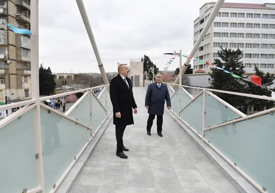 Prezident Bakı-Sumqayıt yolundakı vəziyyətlə tanış oldu - FOTOLAR (YENİLƏNİB)