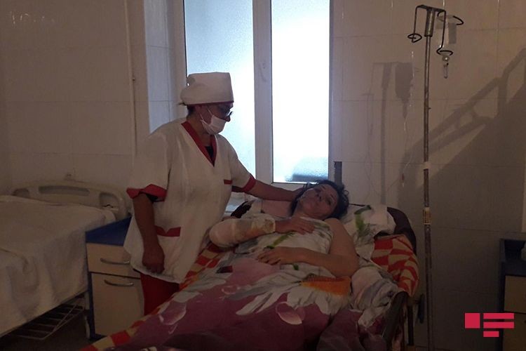 Gəncədə kişi arvadının üzərinə benzin töküb yandırdı - FOTOLAR