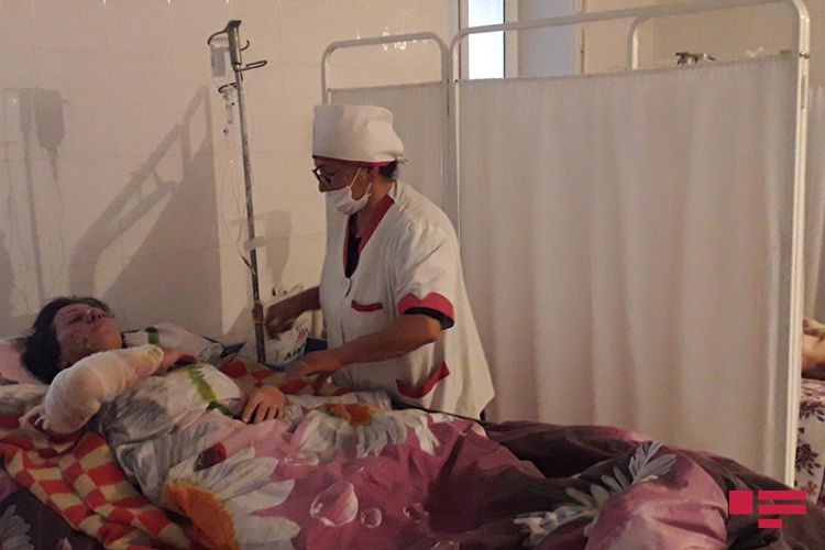 Gəncədə kişi arvadının üzərinə benzin töküb yandırdı - FOTOLAR