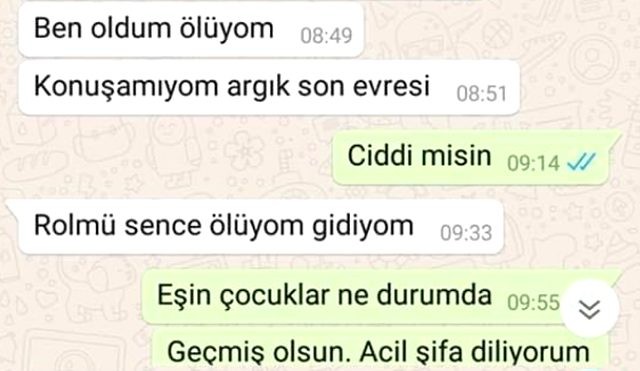 Koronadan ölən şəxsin dostu ilə yazışmaları ortaya çıxdı - FOTO