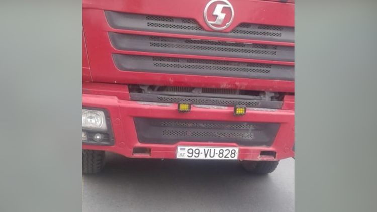 Qohumunu yük maşınında gizlədərək Balakənə aparmaq istədi - FOTOLAR