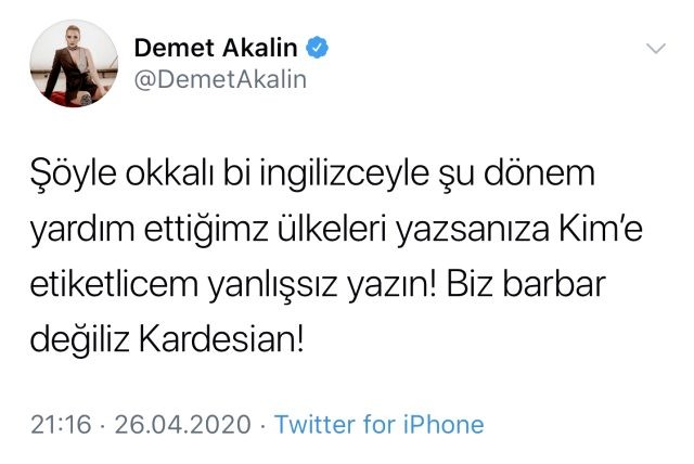Demet Akalından Kim Kardaşyanın paylaşımına cavab: "Biz barbar deyilik" (FOTOLAR)