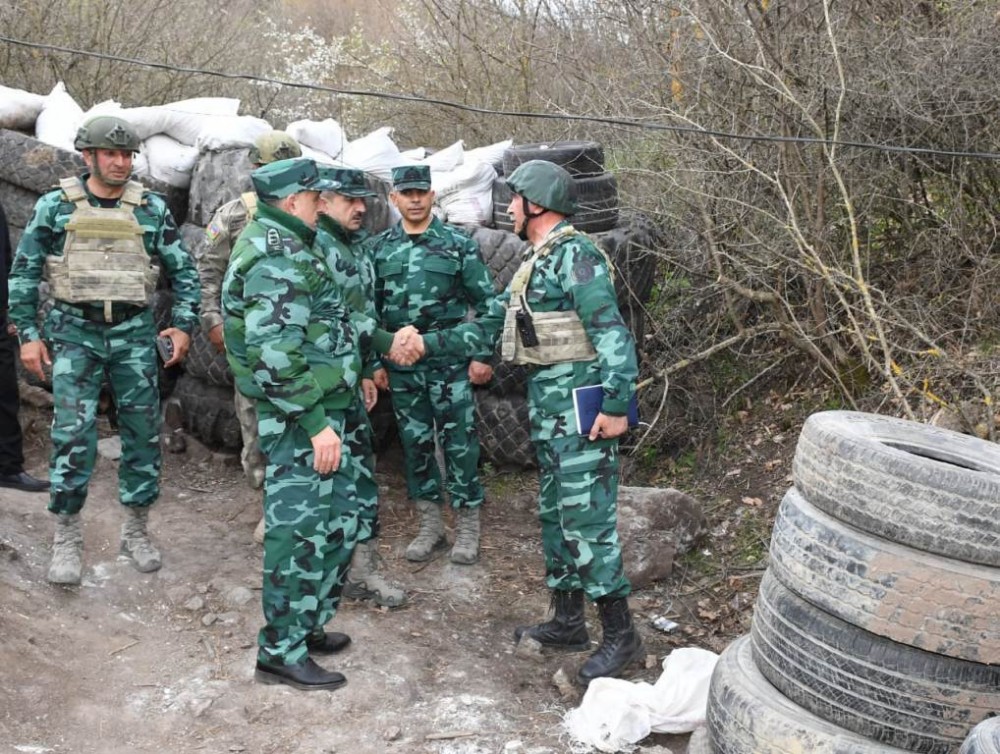 Məhər­rəm Əliyev və  Elçin Quliyev sərhəddə - FOTOLAR