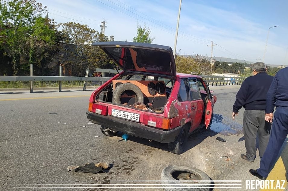 Avtovağzal yaxınlığında QƏZA - FOTO
