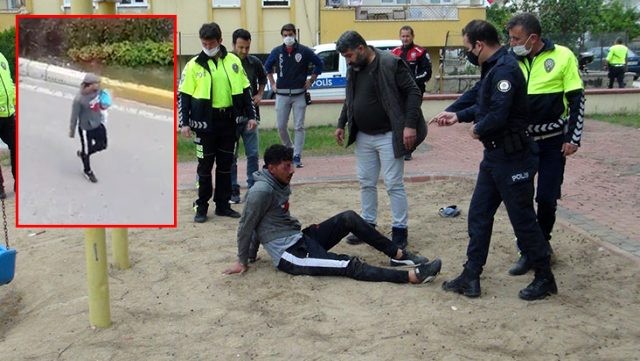 Körpəsini qaçırıb, boğazına bıçaq dayadı - Türkiyədə (VİDEO)