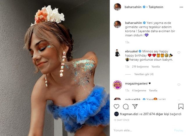 Gənc aktrisa yeni yaşını belə qeyd etdi - FOTO