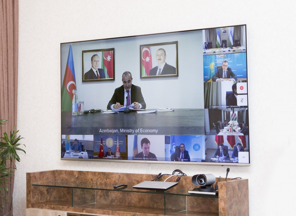 İqtisadiyyat nazirləri və gömrük rəhbərləri videokonfrans formatında görüşdülər - FOTO