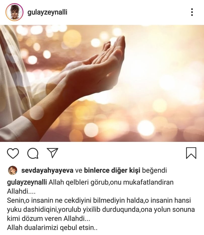 Gülaydan Kamilin həbs olunmasına reaksiya - FOTO