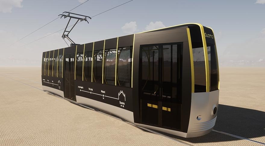 Sosial məsafə qorunan tramvay hazırlandı - FOTO