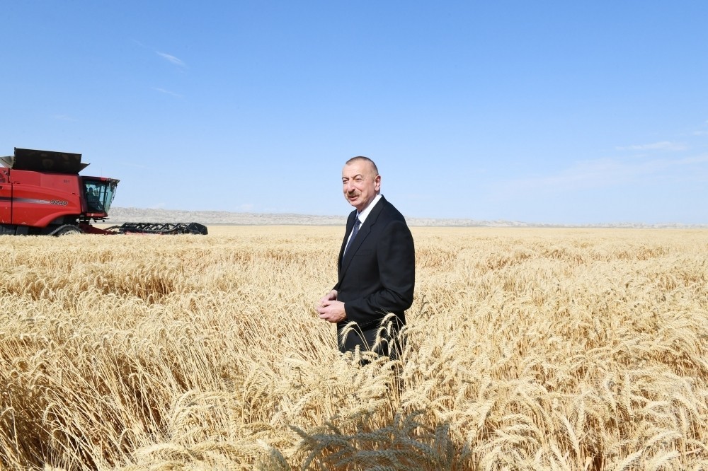 İlham Əliyev aqroparkın təqdimatında - FOTOLAR