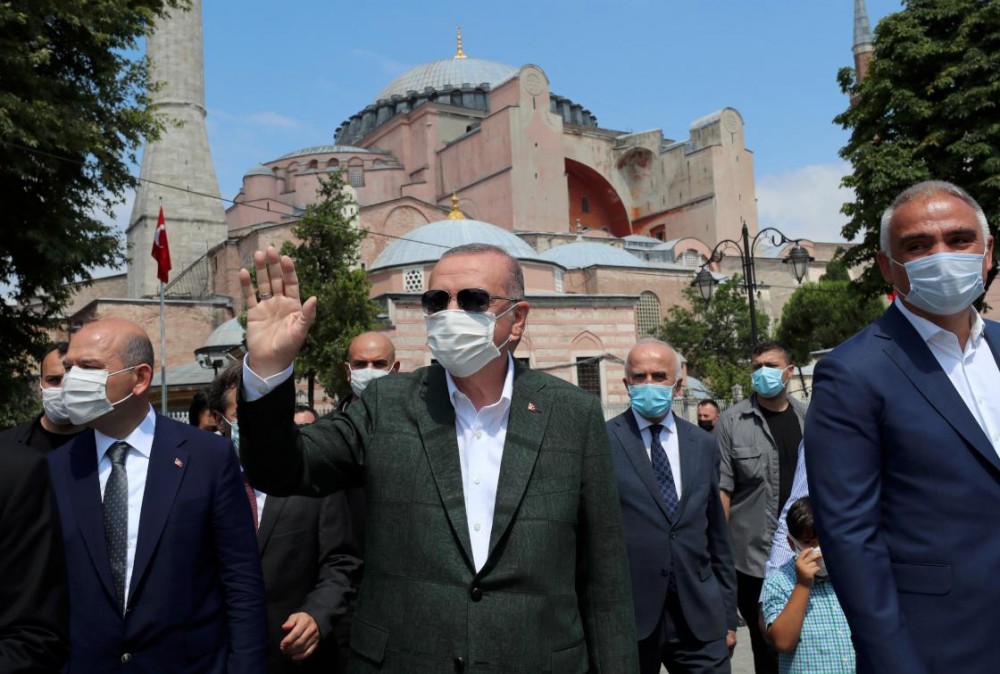 Ərdoğan Ayasofyadan fotolar PAYLAŞDI