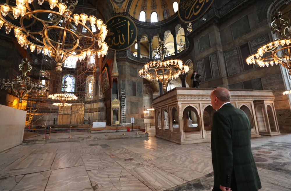 Ərdoğan Ayasofyadan fotolar PAYLAŞDI